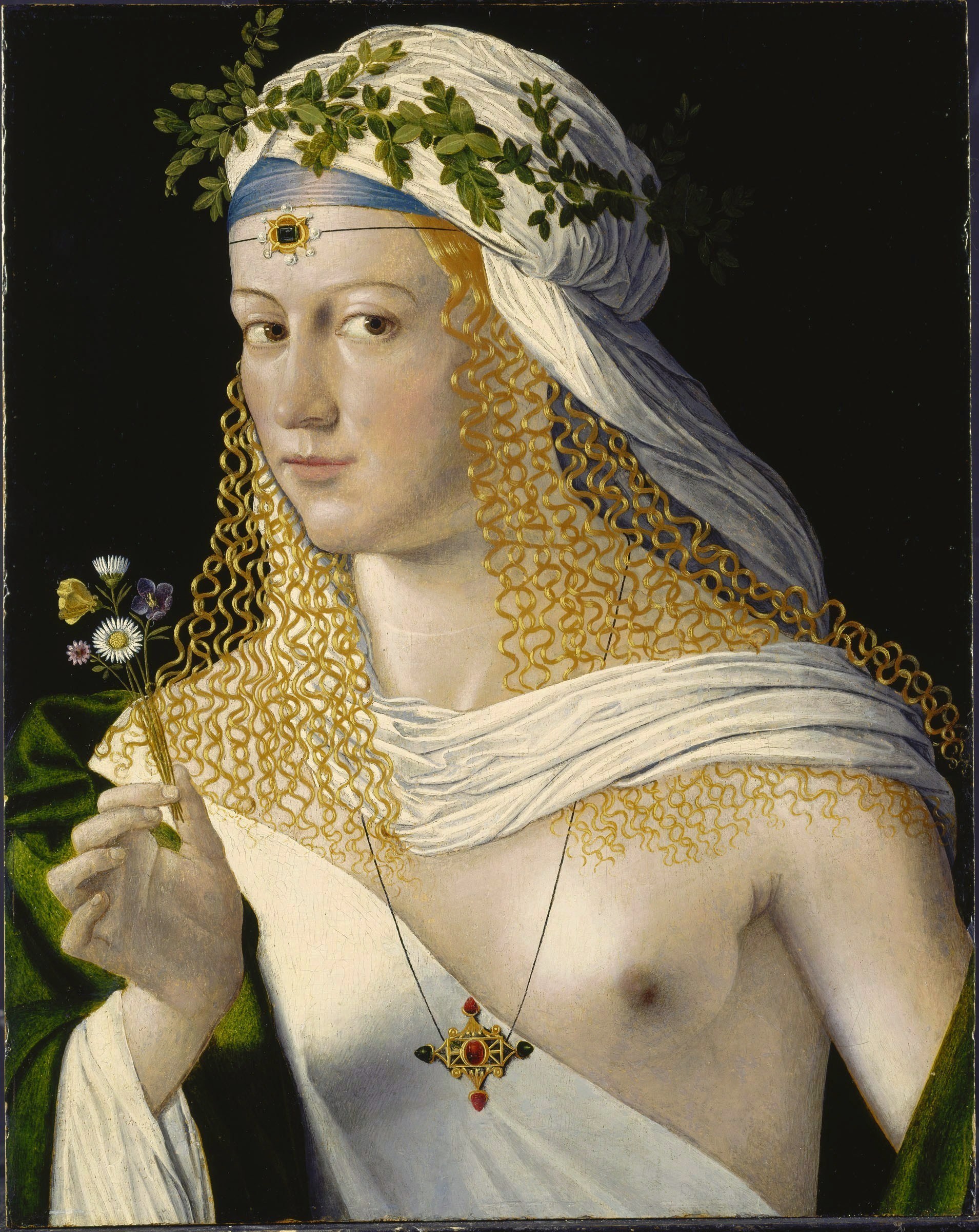 Portrait de jeune femme en Flore, Bartolomeo Veneto